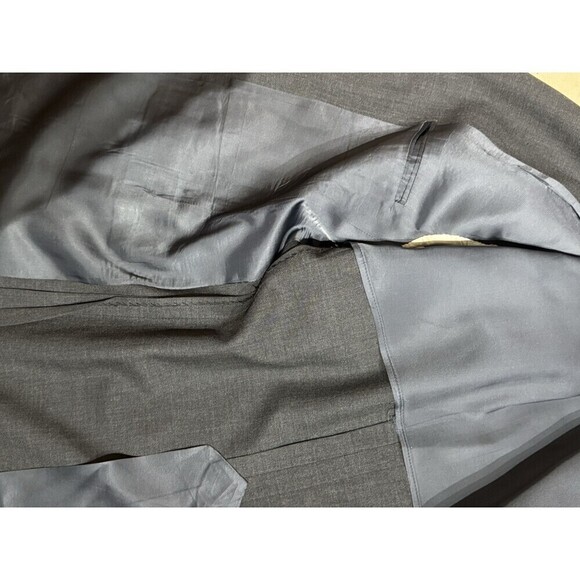 Vintage Brooks Brothers 346 Mens 40  GRAY USA Wool Blazer Sport Coat Suit Jacket - Picture 9 of 12